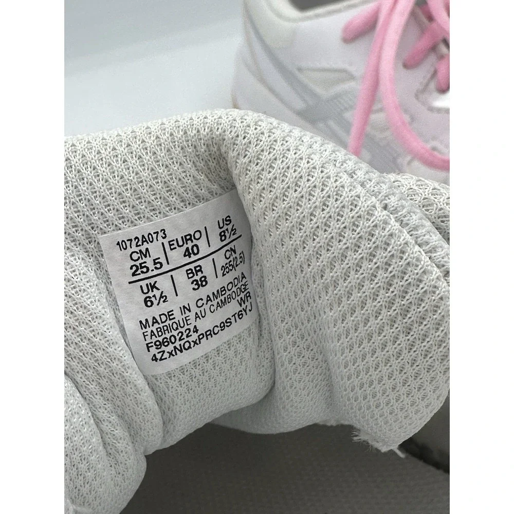 ASICS Sneakers Women's Size 8.5 US / 6.5 UK Gel-Renma White/Pure - PINK Laces‎